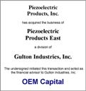 Piezoelectric Products East