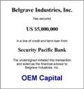 Belgrave Industries -Security Pacific Bank