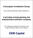 Private Gaming and Entertainment Software Company