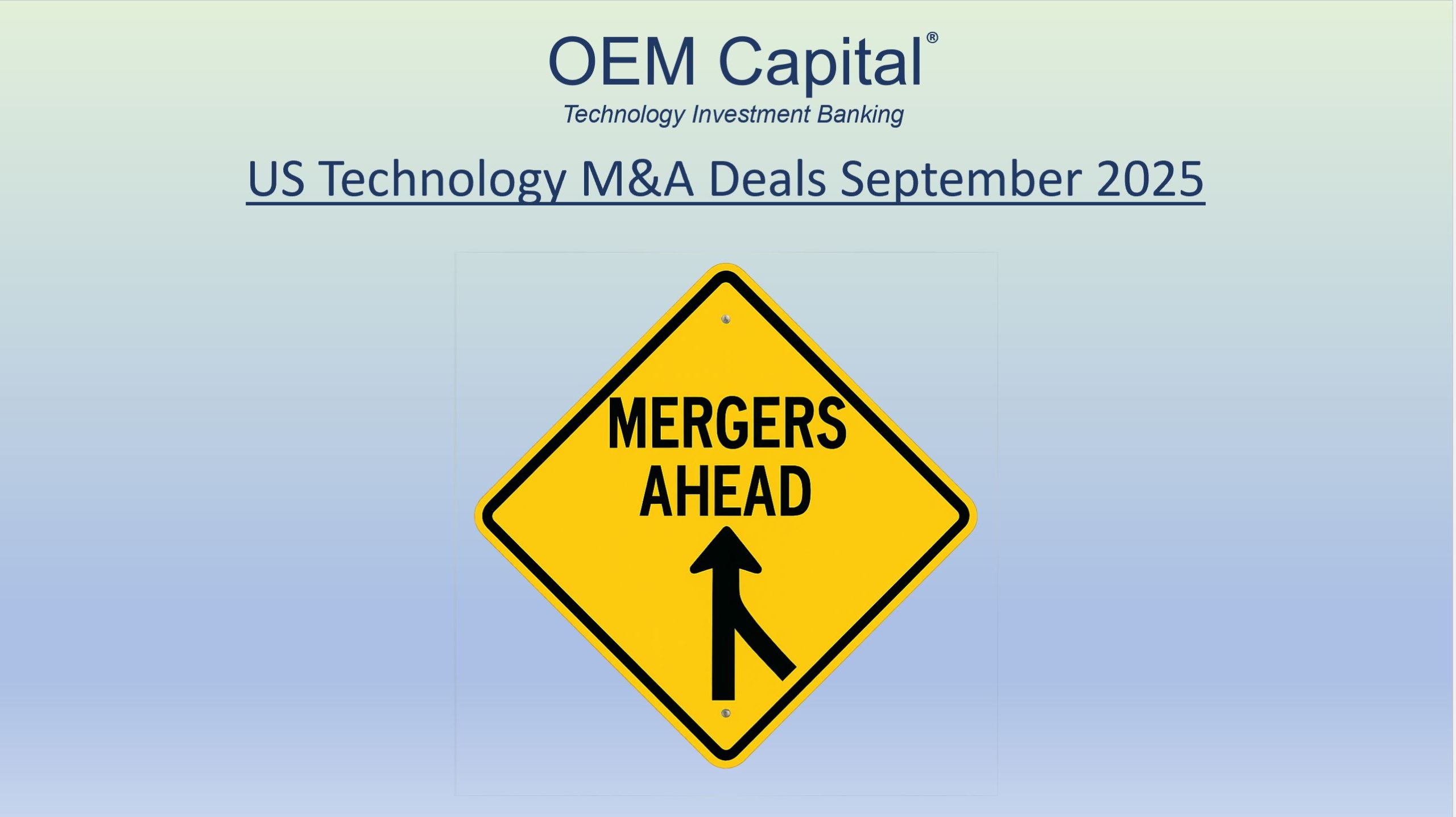 US Tech Deals September 2025 cover page FINAL